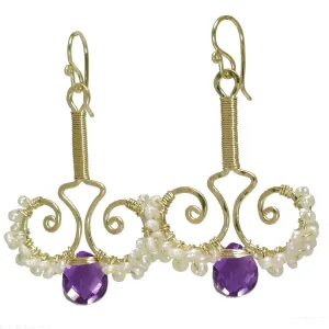 Earrings N79 Available in a Variety of Gemstones by Calico Juno Designs, Bonnie Riconda