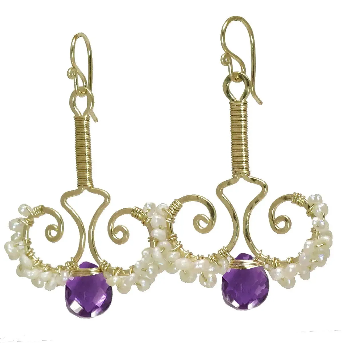 Earrings N79 Available in a Variety of Gemstones by Calico Juno Designs, Bonnie Riconda