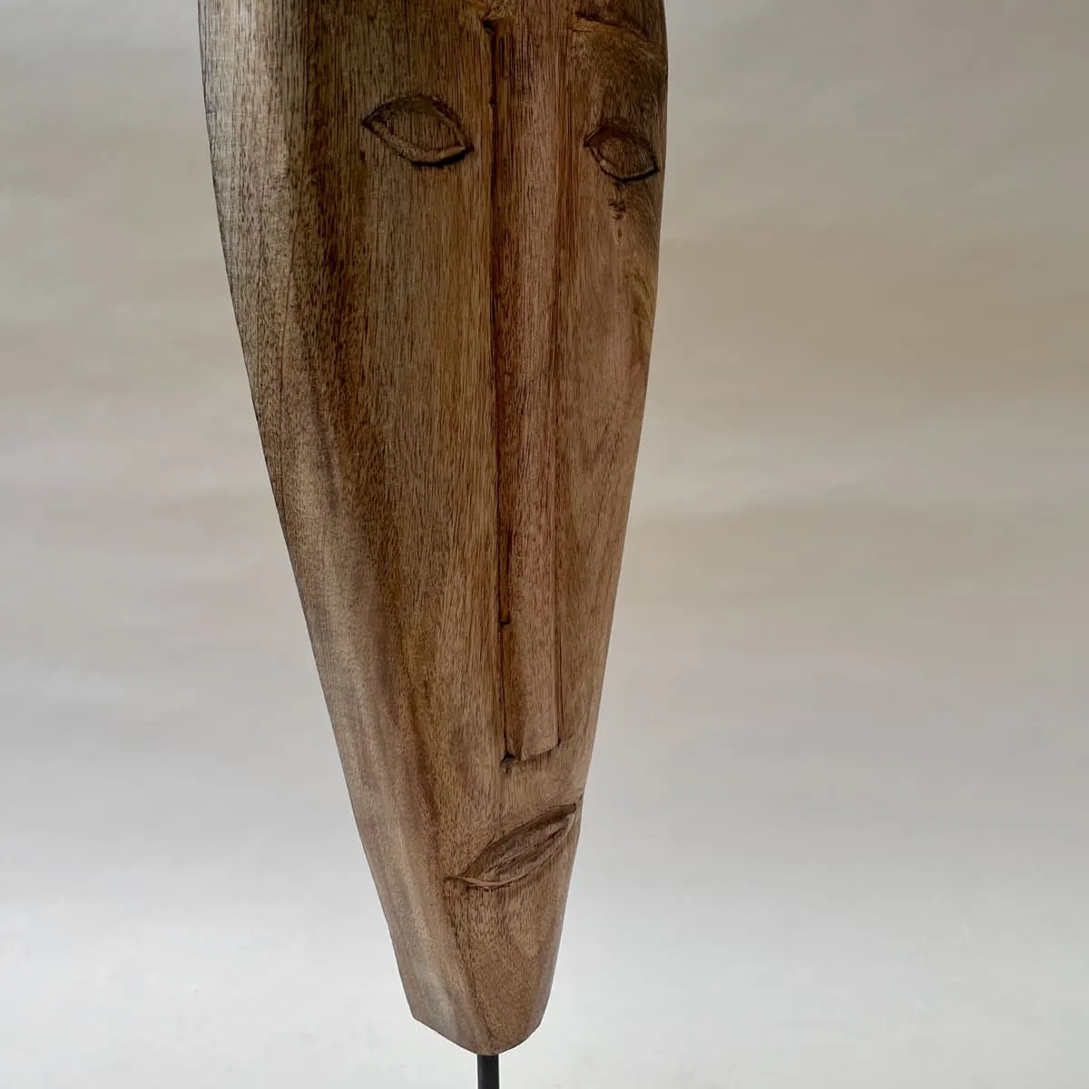 Edit House & Home-Home Artisan Mikom Wooden Face Sculpture (Large)