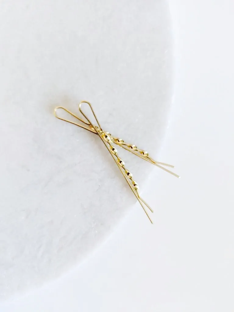 Elegant Bobby Pin Holder with Gold Bobby Pins – Luxury Hair Accessory Organizer