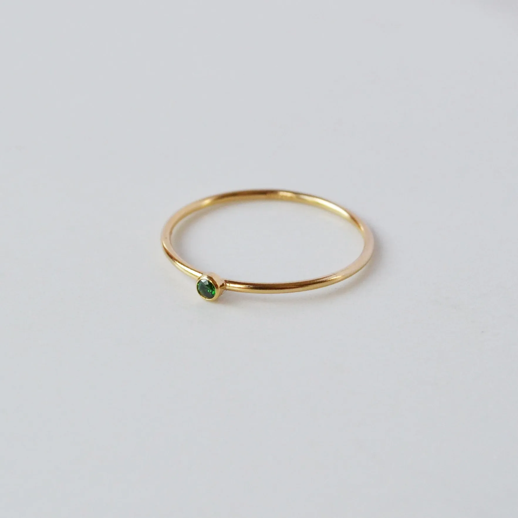 Emerald Tiny Stone Ring