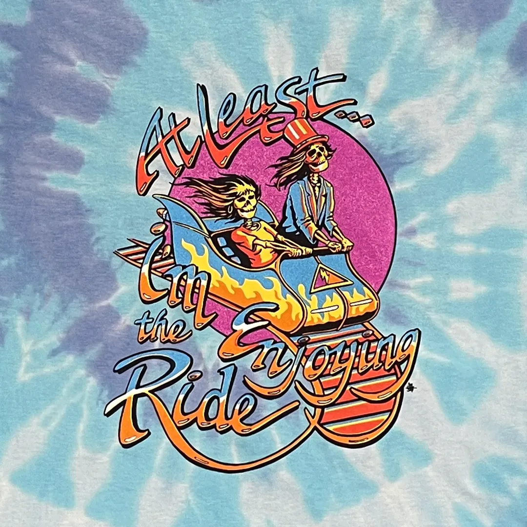 Enjoying the Ride Throwback Long-Sleeve Tie-Dye T-Shirt