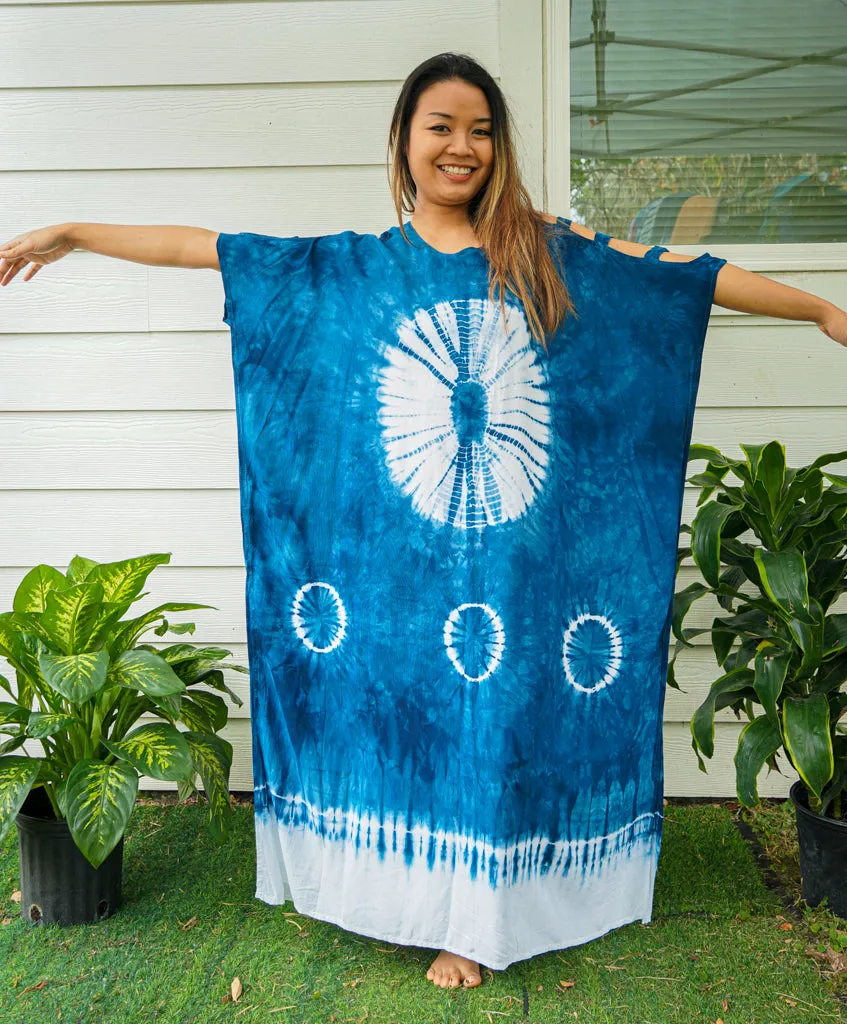 Ethereal Azure Tie Dye Kaftan