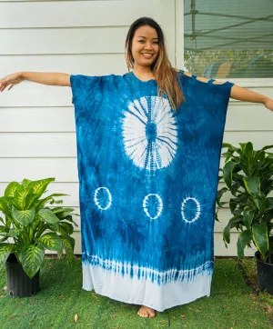 Ethereal Azure Tie Dye Kaftan