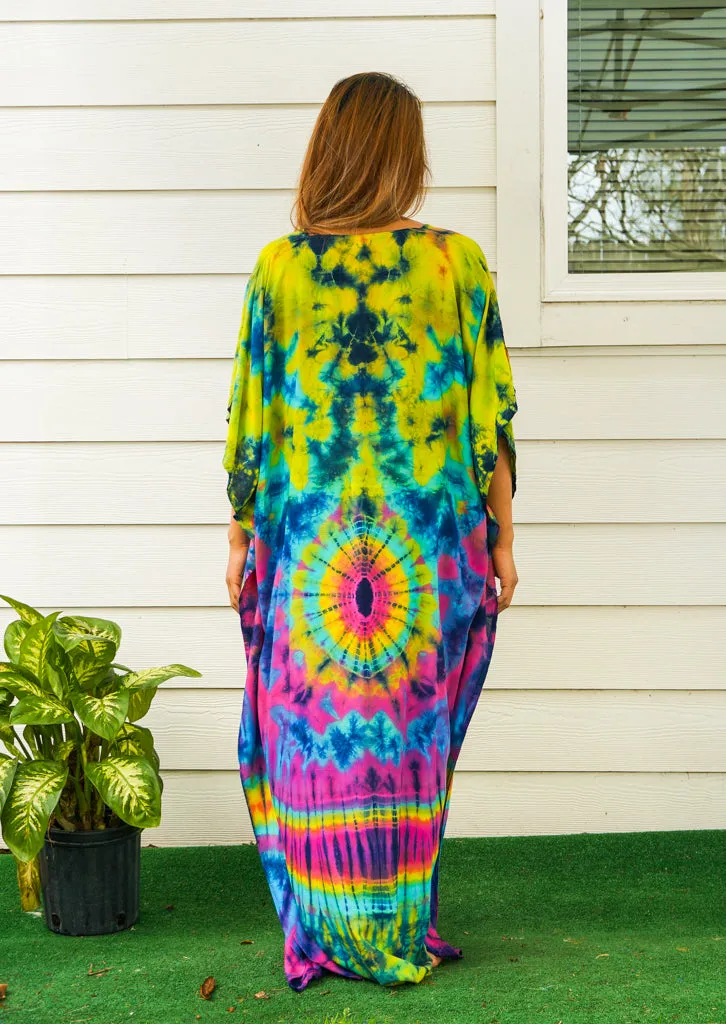 Ethereal Glow Tie Dye Kaftan