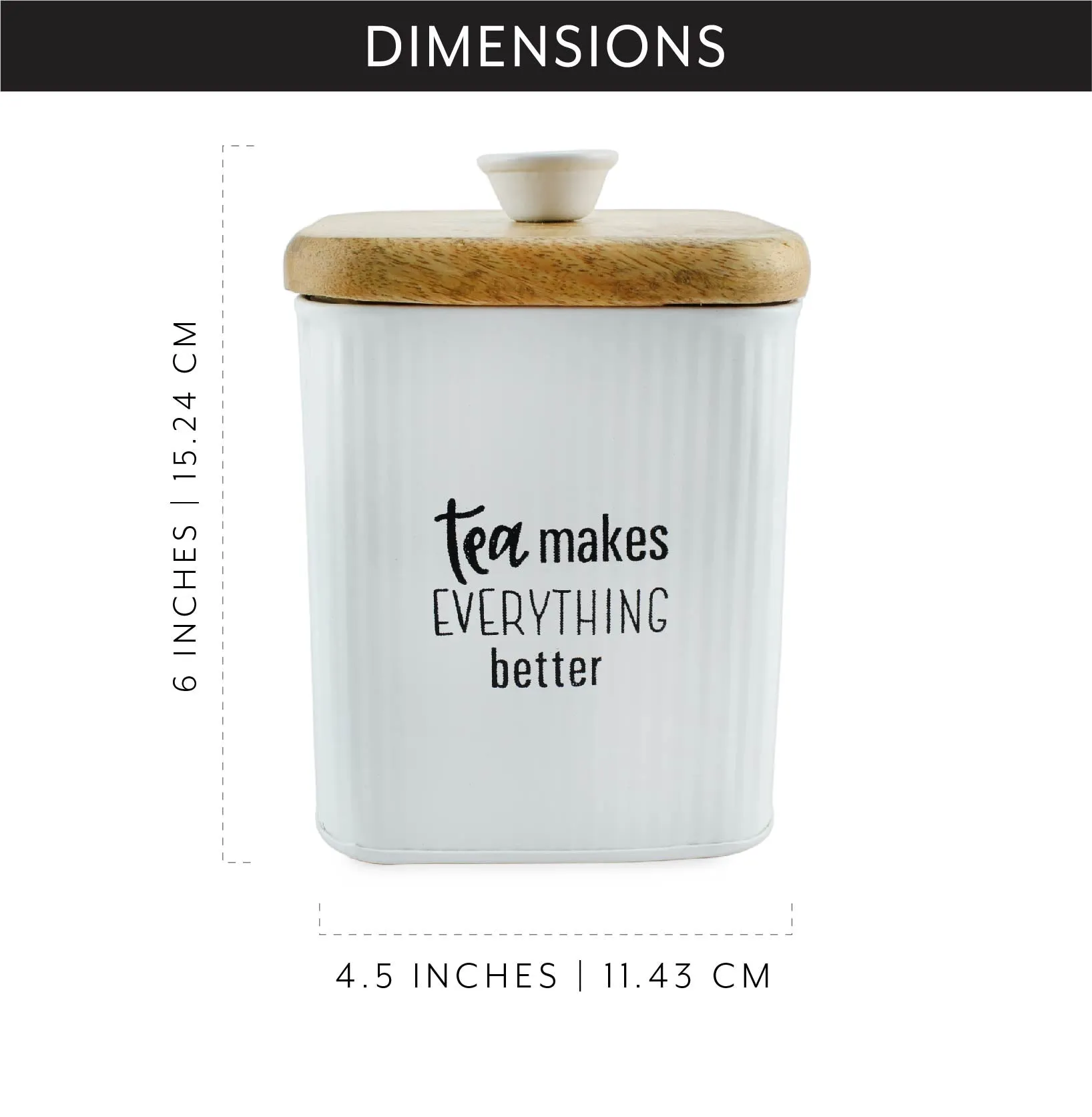 Farmhouse White Enamelware Canisters (Case of 12)