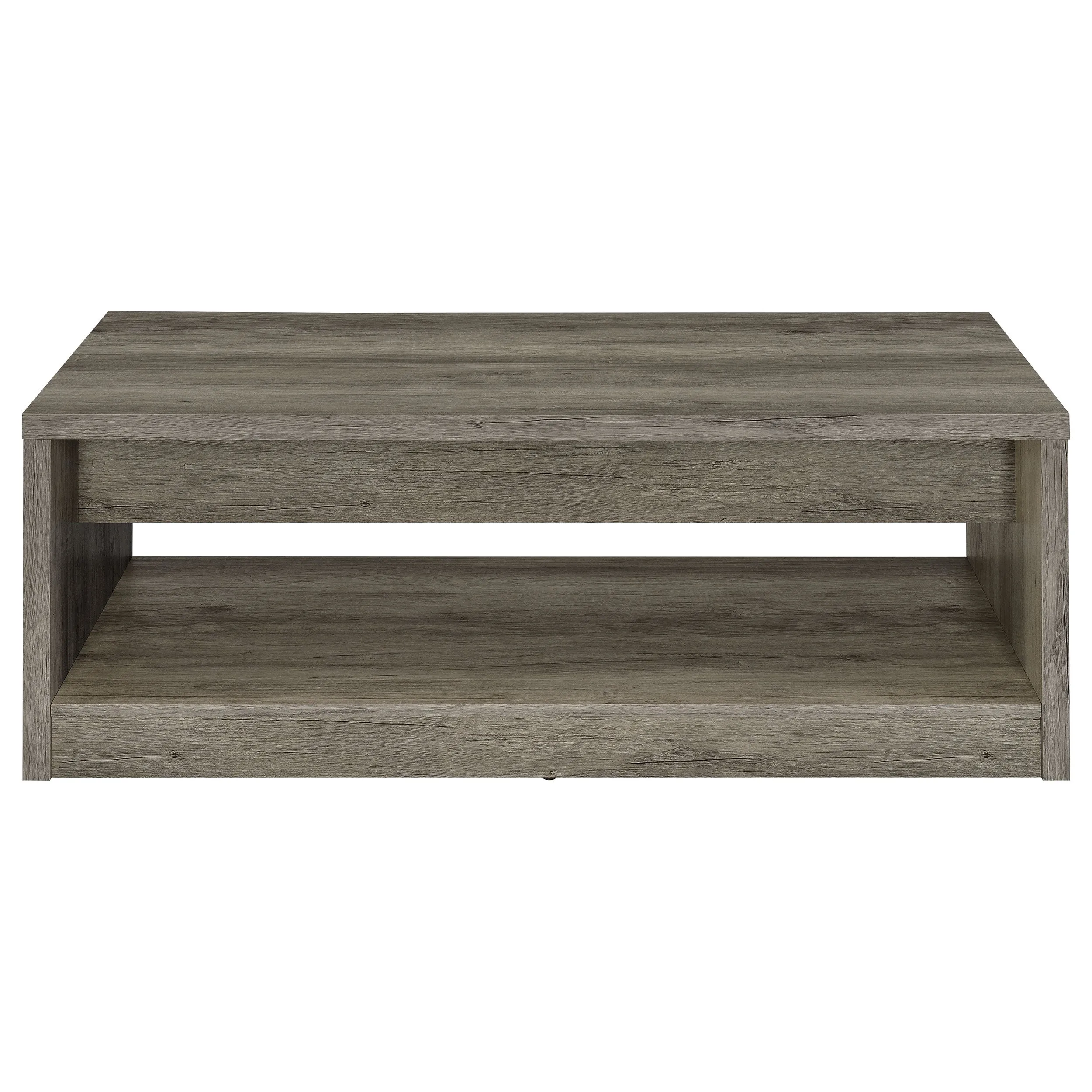 Felix 2-drawer Engineered Wood Coffee Table Grey Driftwood