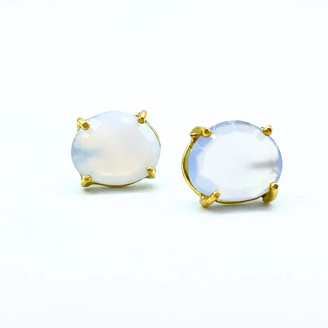 GEMSPOWER SIMPLICITY Earrings medium: 14kt yellow gold