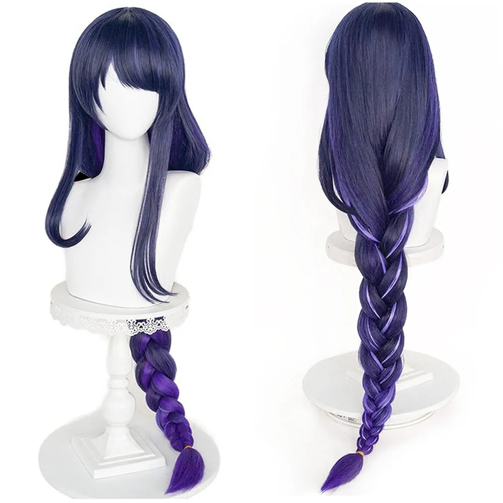 Genshin Impact  Baal Cosplay Wig Heat Resistant Synthetic Hair Carnival Halloween Party Props