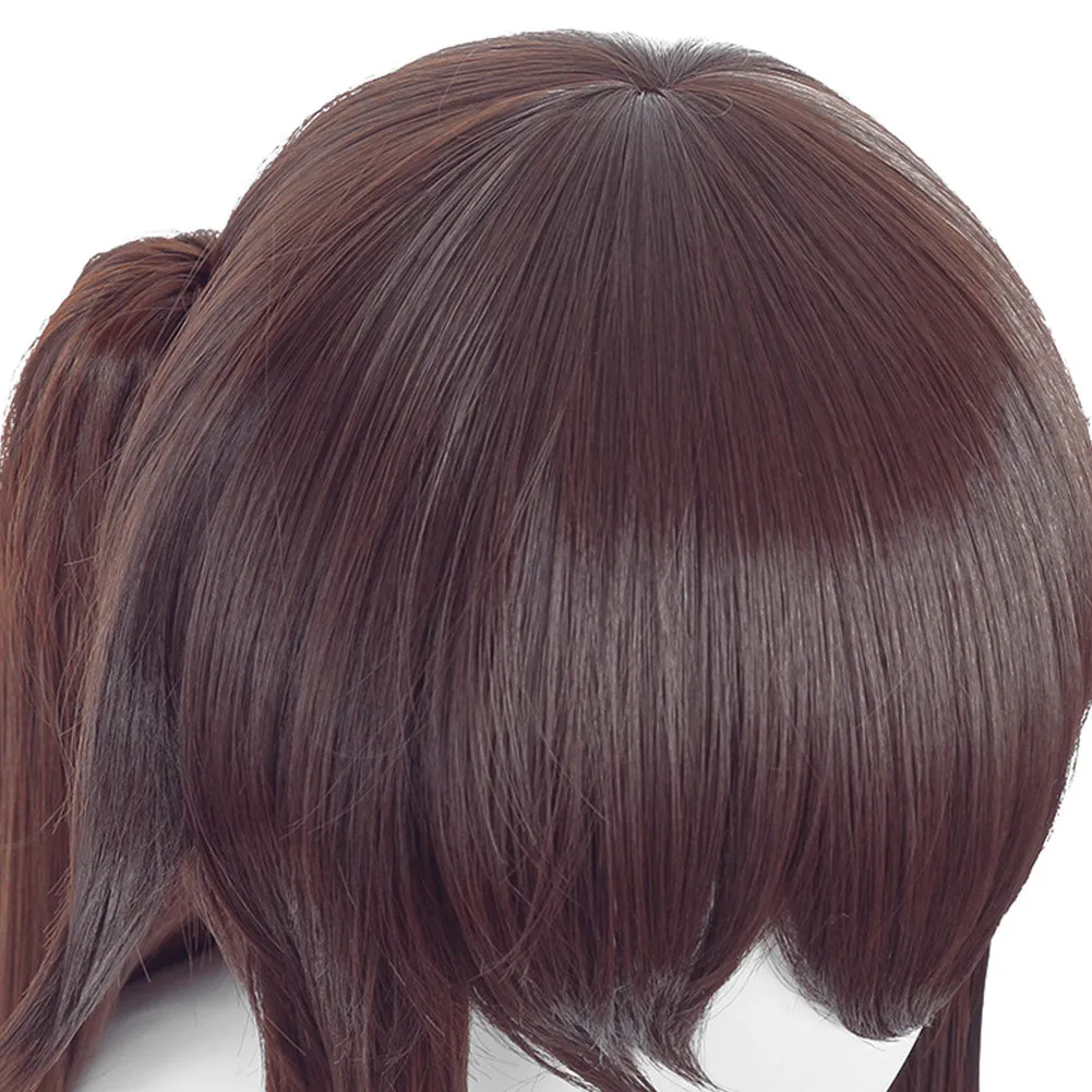 Genshin Impact Carnival Halloween Party Props HuTao Cosplay Wig Heat Resistant Synthetic Hair