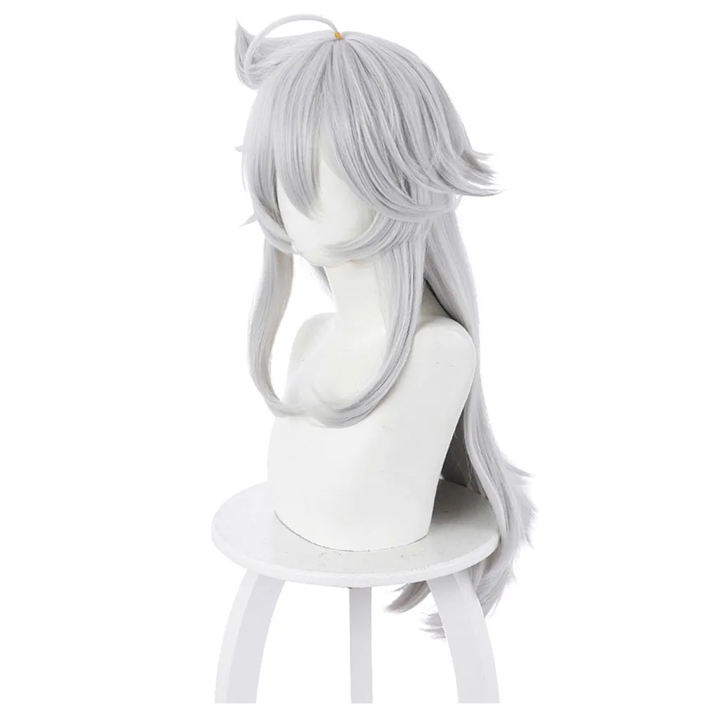 Genshin Impact Carnival Halloween Party Props Lei Ze Cosplay Wig Heat Resistant Synthetic Hair