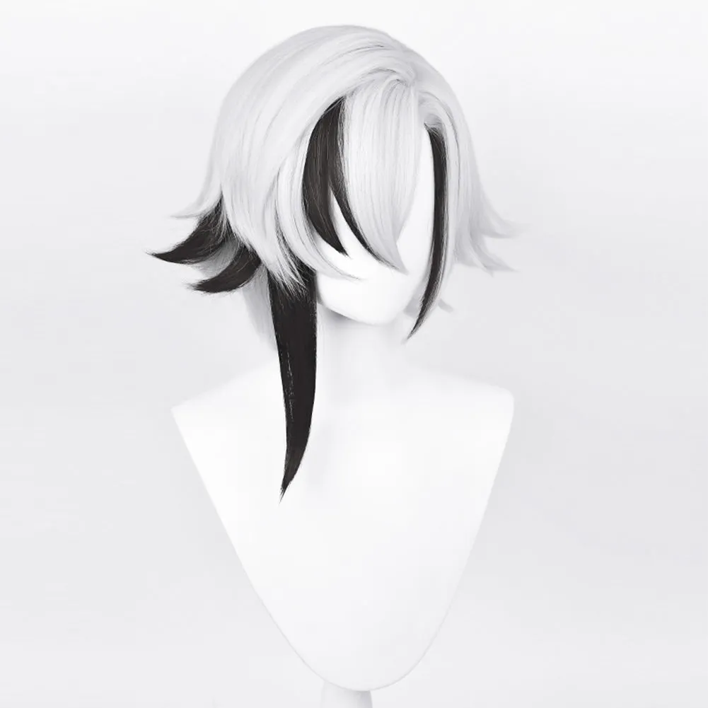 Genshin Impact Fatui Arlecchino Cosplay Wig Heat Resistant Synthetic Hair Carnival Halloween Party Props