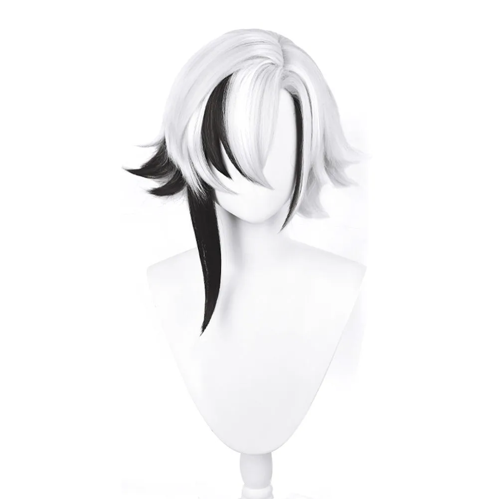 Genshin Impact Fatui Arlecchino Cosplay Wig Heat Resistant Synthetic Hair Carnival Halloween Party Props