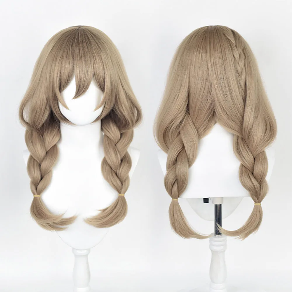 Genshin Impact Lisa Cosplay Wig Heat Resistant Synthetic Hair Carnival Halloween Party Props