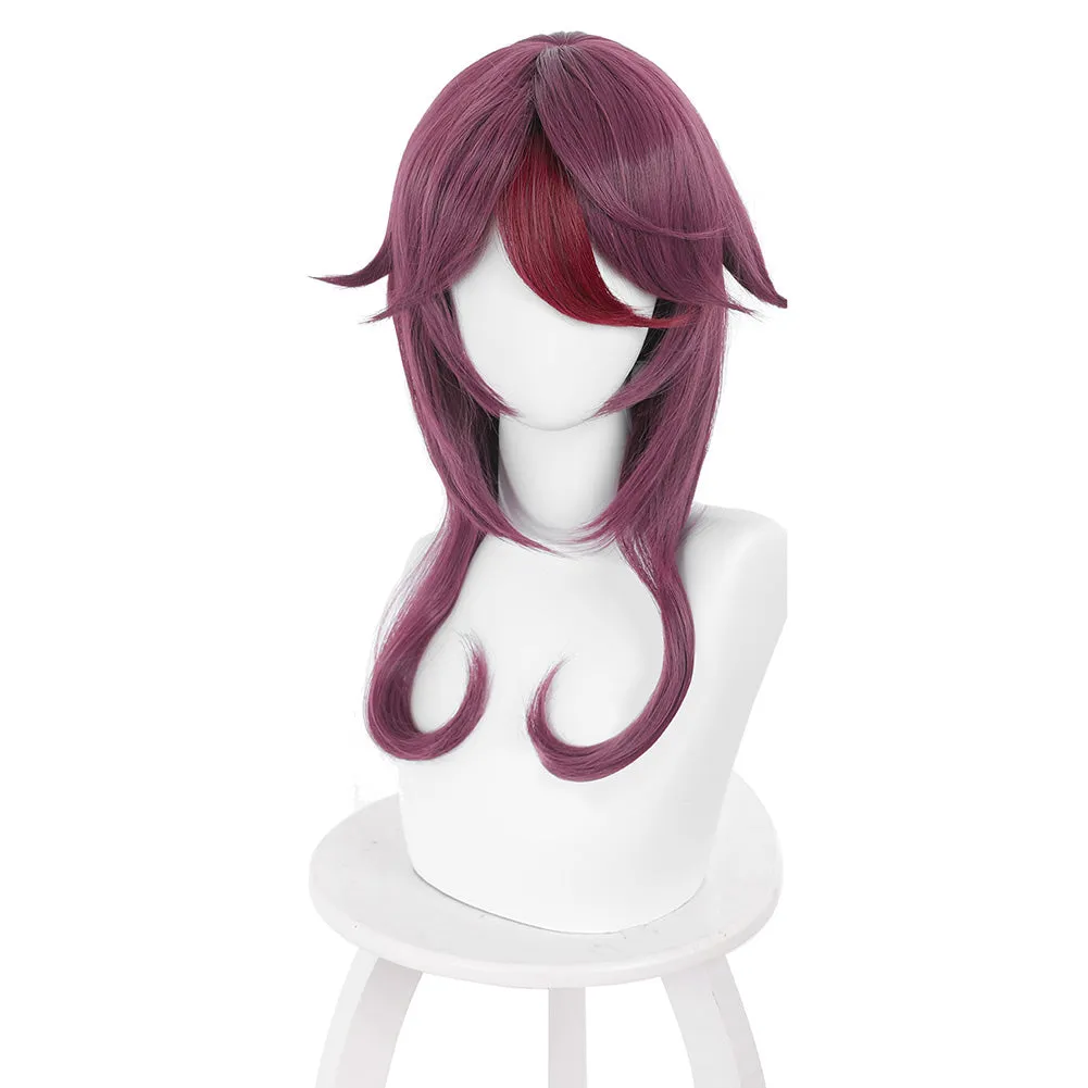 Genshin Impact Rosaria Cosplay Wig Heat Resistant Synthetic Hair Carnival Halloween Party Props