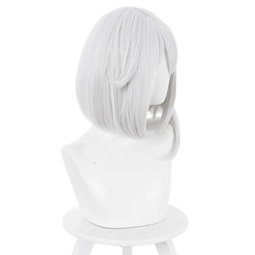 Genshin ImpactCarnival Halloween Party Props Paimon Cosplay Wig Heat Resistant Synthetic Hair
