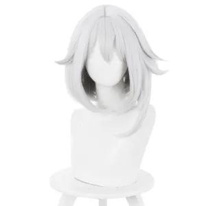 Genshin ImpactCarnival Halloween Party Props Paimon Cosplay Wig Heat Resistant Synthetic Hair