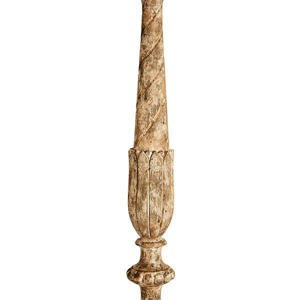 Getie Italian Six-Arm Chandelier with Distressed Finish