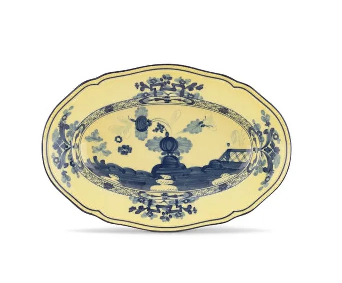 Ginori Oval Pickle Dish 8 3/4 Inch Oriente Italiano Citrino