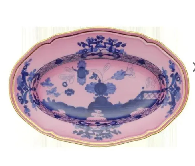 Ginori Oval Pickle Dish Oriente Italiano Azalea