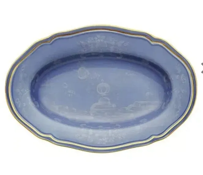 Ginori Oval Pickle Dish Oriente Italiano Pervinca