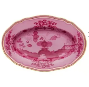 Ginori Oval Pickle Dish Oriente Italiano Porpora