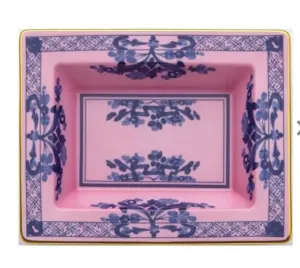 Ginori Rectangular Vide Poche Oriente Italiano Azalea
