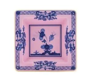 Ginori Small Squared Tray Oriente Italiano Azalea