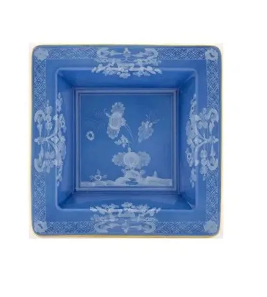 Ginori Small Squared Tray Oriente Italiano Pervinca