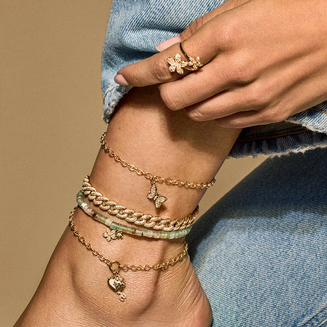 Gold & Diamond Plumeria Wrap Ring