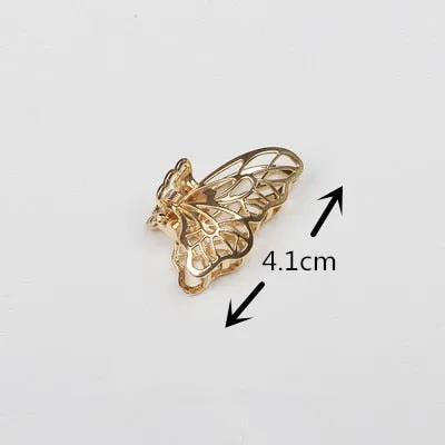 Golden Geometric Hair Claws with a Cute Touch