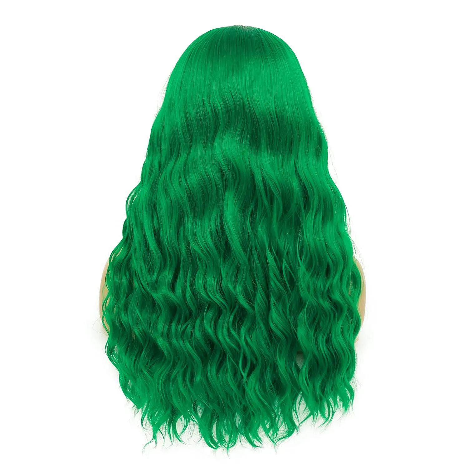 Green Long Middle Part Hair Wig