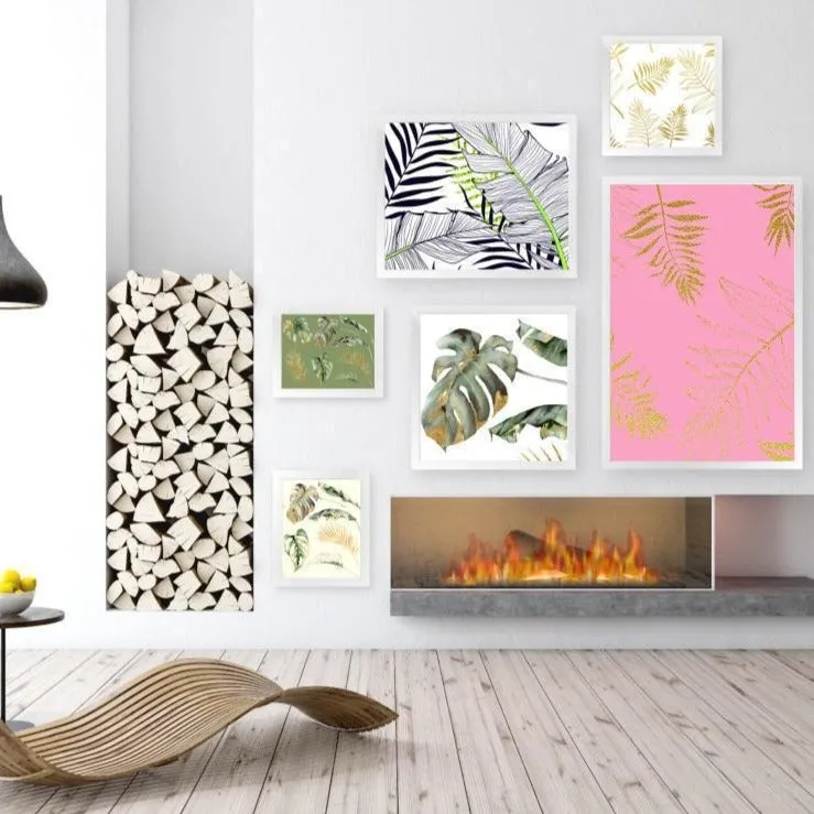 Greens and Golds - Build Your Gallery Wall - Framed Prints