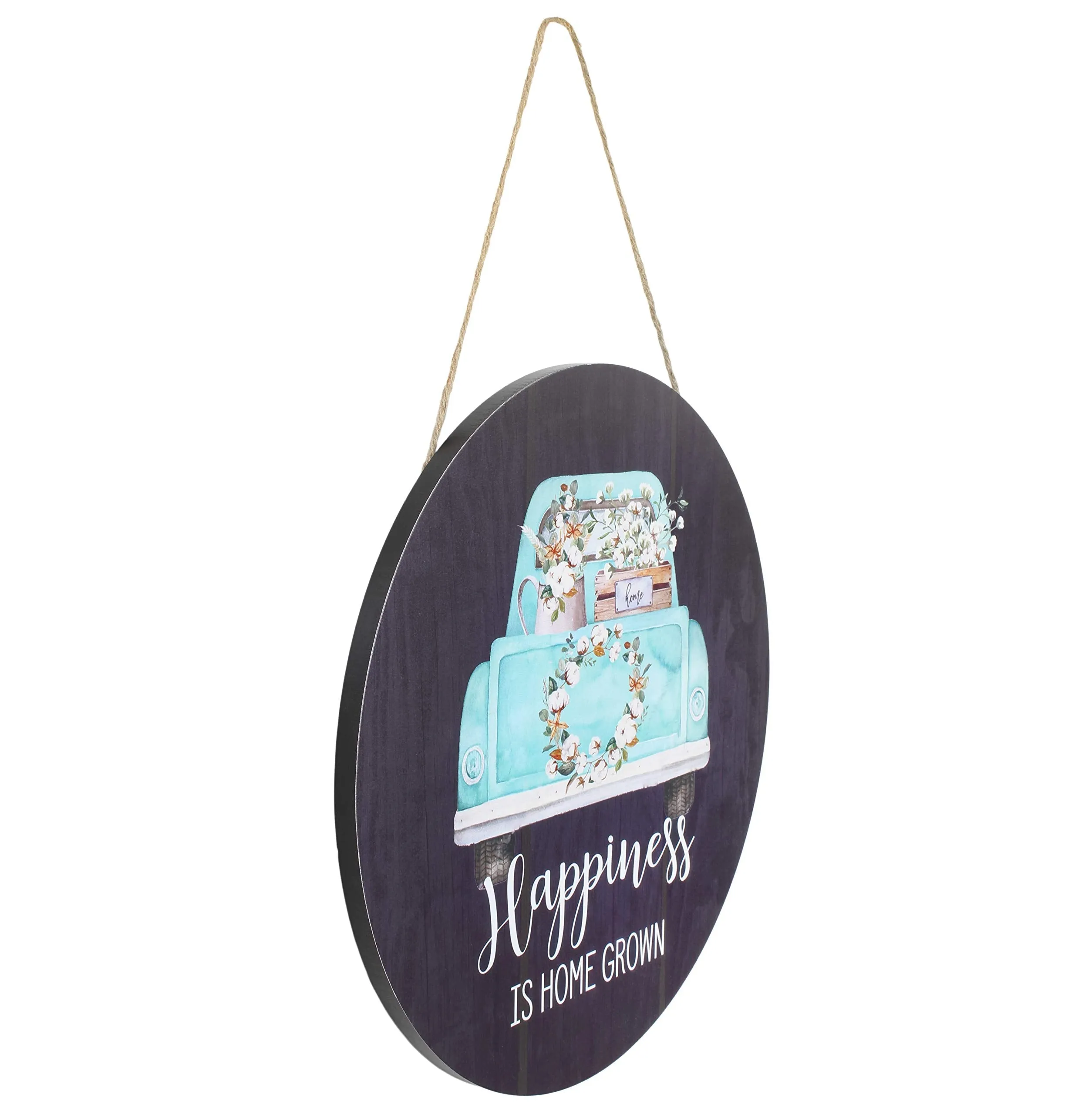 Happiness is Home Grown Rustic Door Sign