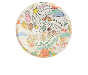 Happy Doodle Side Plates