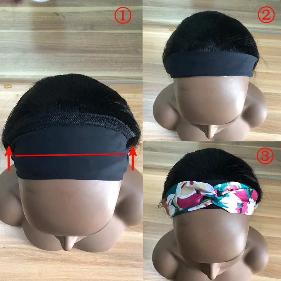Headband Wig Yaki Kinky Brazilian Human Hair