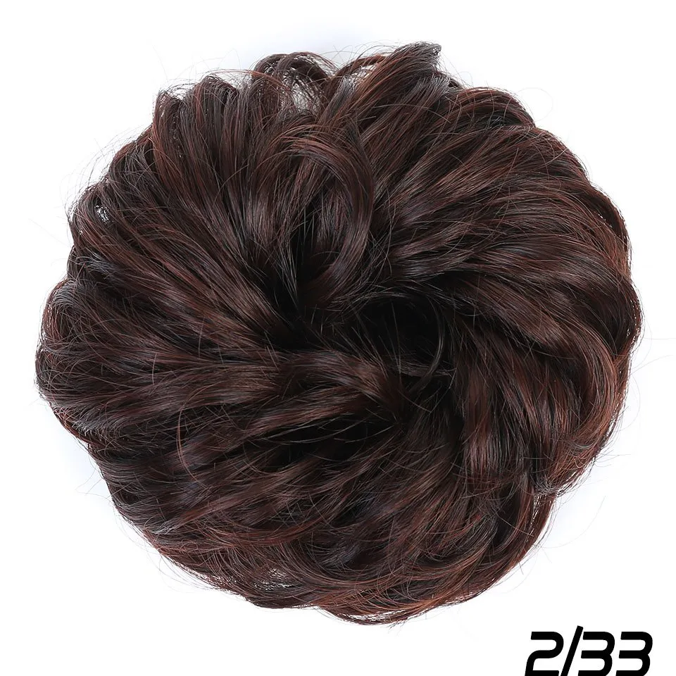 Heat Resistant Synthetic Fiber Messy Bun Hair Piece - Wavy Curly Hair Bun for Women