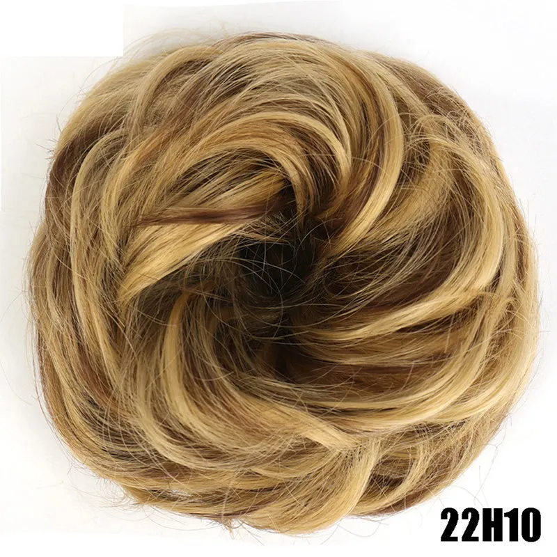 Heat Resistant Synthetic Fiber Messy Bun Hair Piece - Wavy Curly Hair Bun for Women
