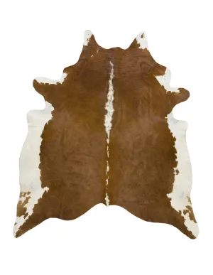 Hereford Brown Cowhide Rug - XL