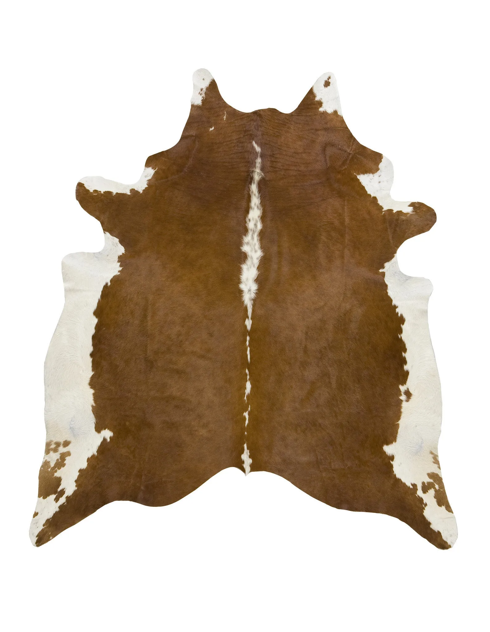 Hereford Brown Cowhide Rug - XL