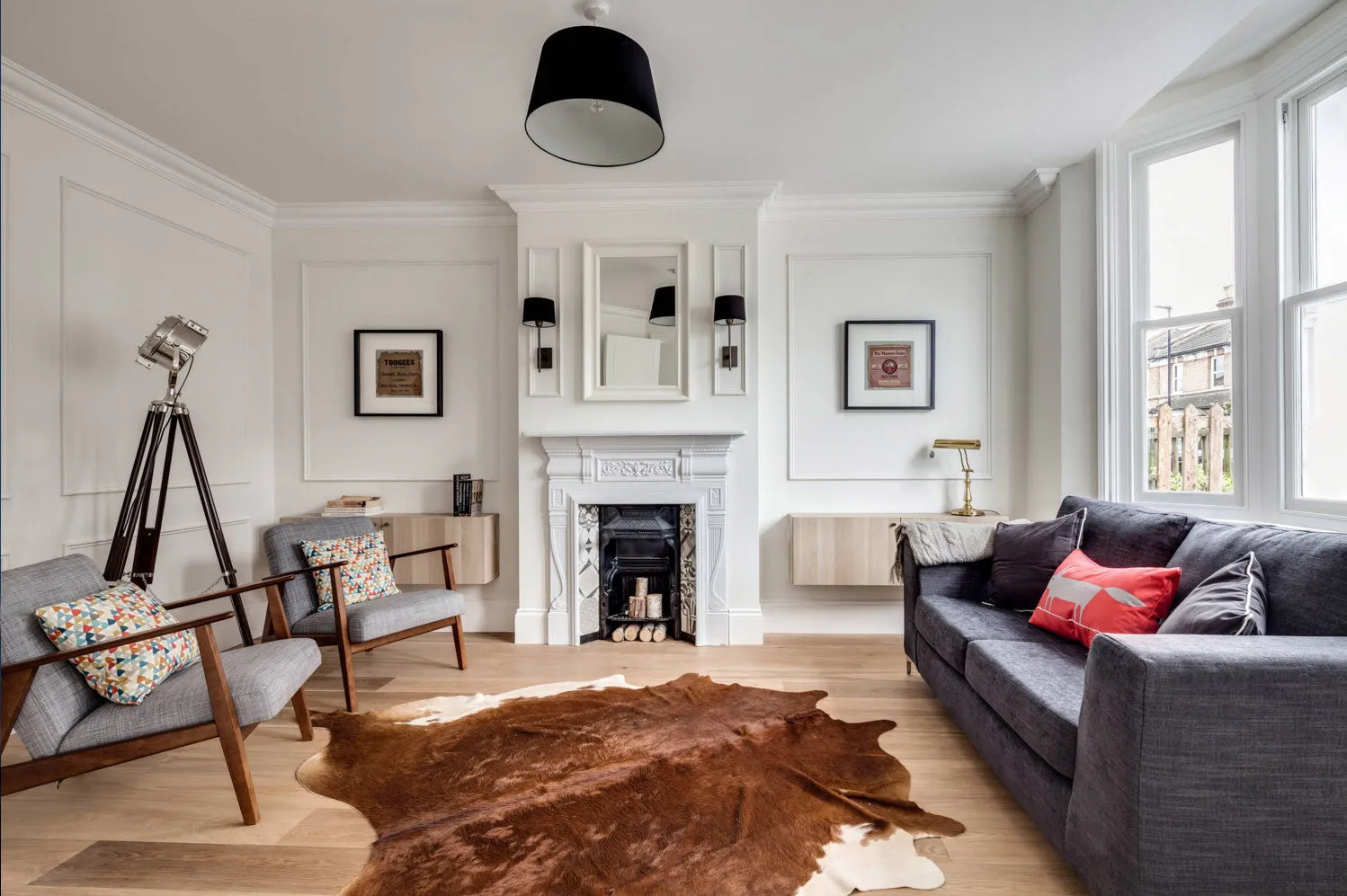 Hereford Brown Cowhide Rug - XL