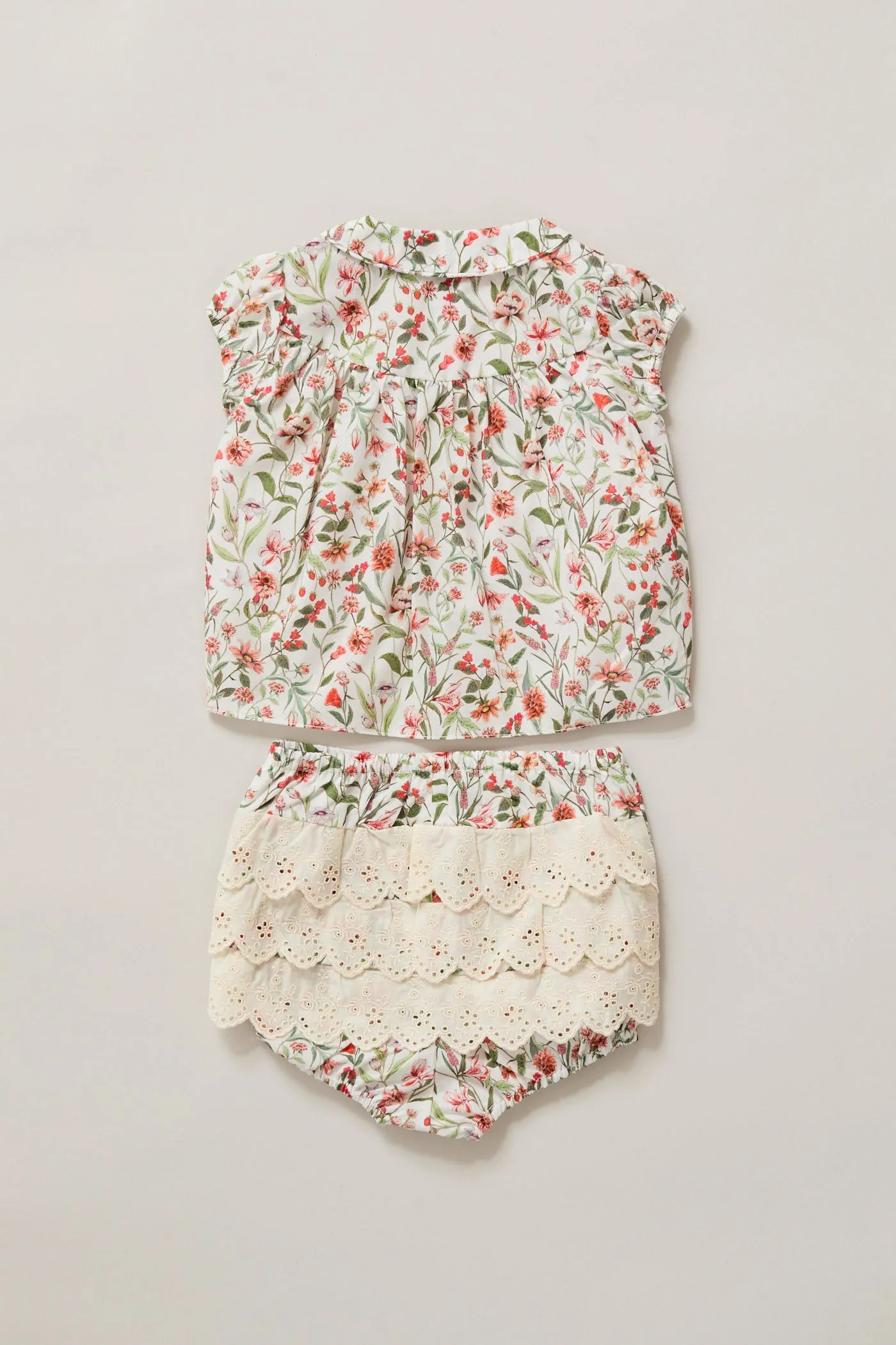 Honey Blouse Set Red Flowers