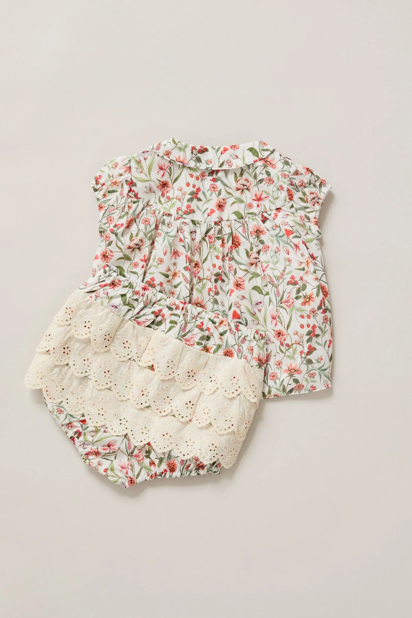 Honey Blouse Set Red Flowers