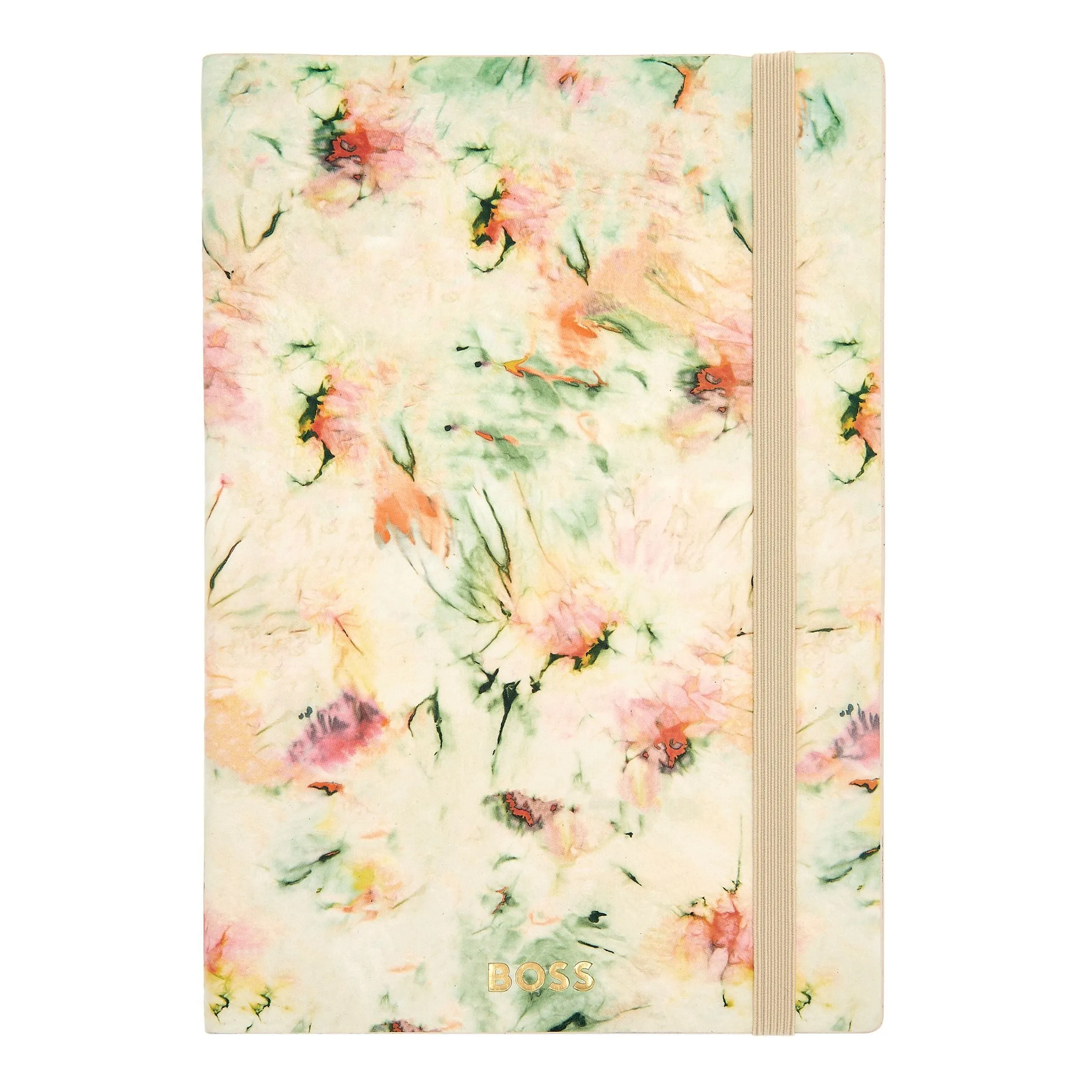 HUGO BOSS HNH418GL - Notebook A5 Tie-dye Flower Cream Lined
