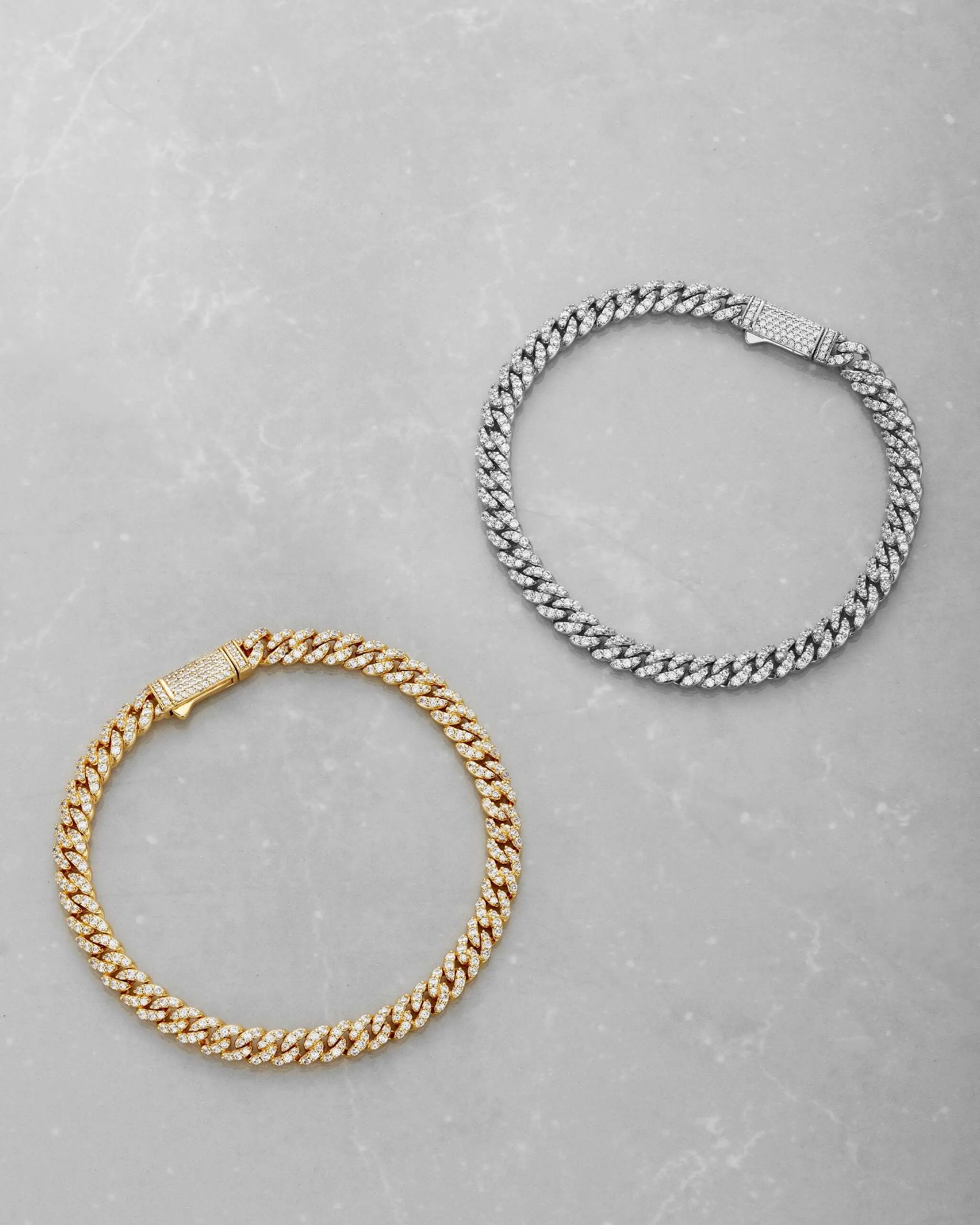 Iced Out Cuban Link Bracelet - 5mm