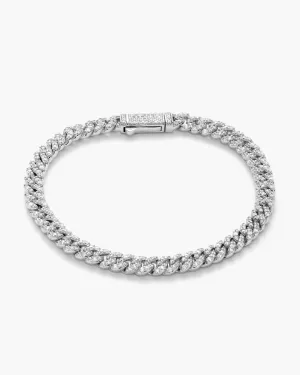 Iced Out Cuban Link Bracelet - 5mm