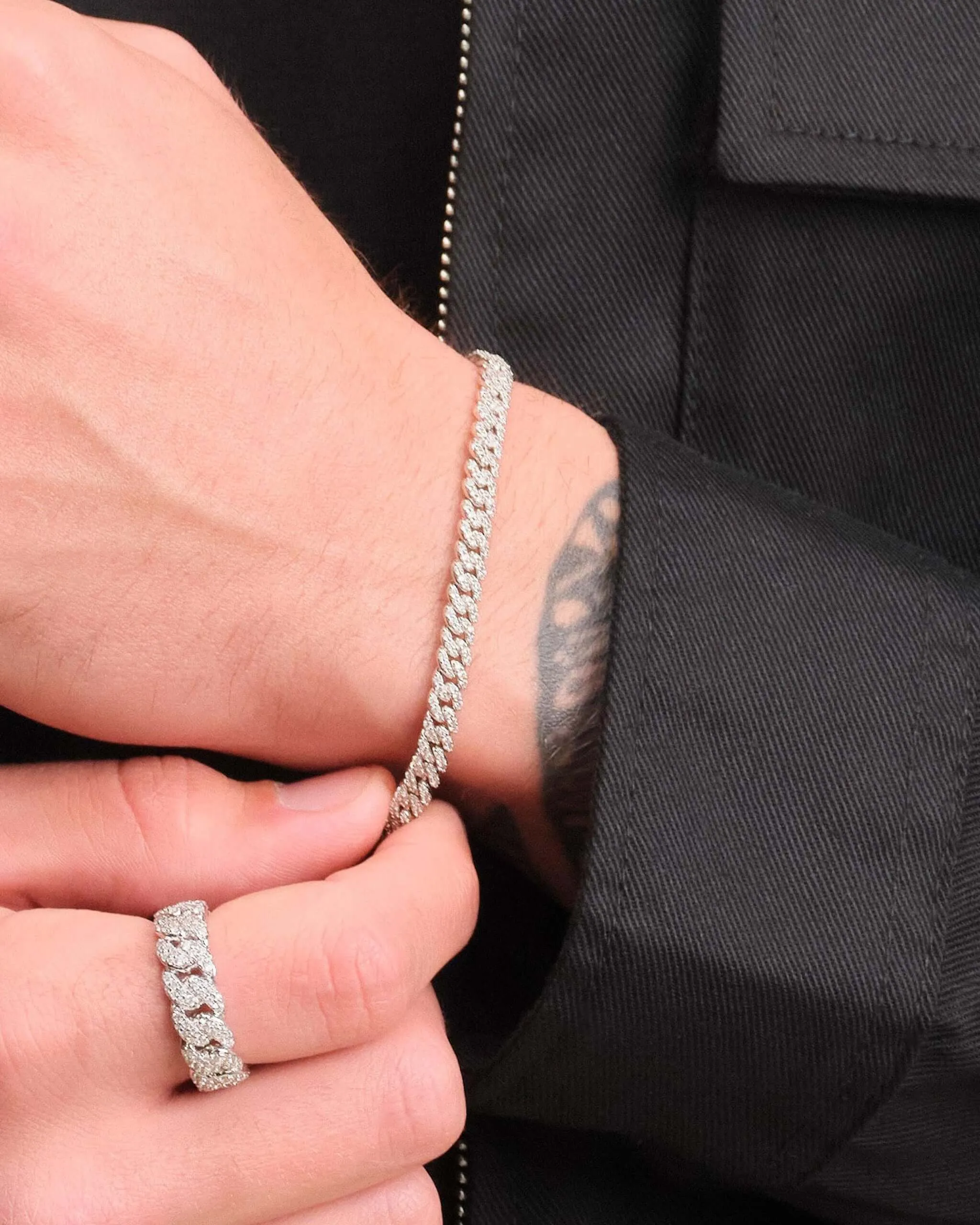 Iced Out Cuban Link Bracelet - 5mm