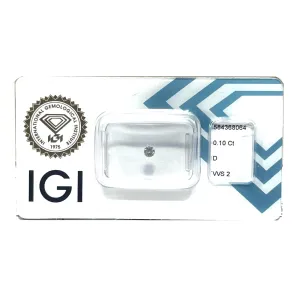 Ii Diamante in Blister Blister Brilliant cut 0.10ct color of purity VVS2