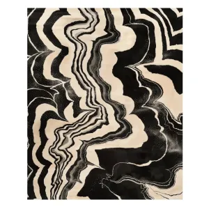 Ink Drift Hand Tufted Rug