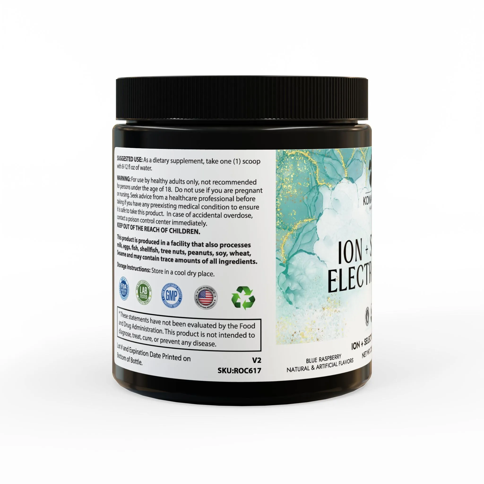 ION   Select Electrolyte Supplement - Blue Raspberry 7.9oz.